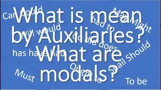 auxiliary verb | auxiliary helping verb | primary auxiliary & secondary auxiliary verbs
