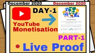 Channel Monetization Part-1 Live Proof 1000 Subscribers/4000 Public Watch hours Near about Complete