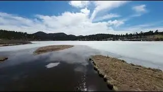 DRONATA in MONTAGNA sul LAGO GHIACCIATO - #FPV #dji #foryou