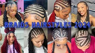🔥Must-Try TikTok Most Trending African Braided Hairstyles For Black Women 2024 | Cute #braids