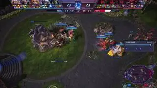 1 vs 4 Core defense | Heroes of the Storm