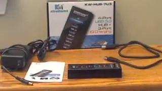 KingWin 4-Port USB 3.0 Hub and 3 Smart Charging Port