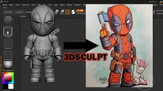 Speed Sculpt - Deadpool (Parte 3)