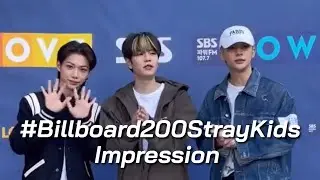 1st Billboard 200 Impression by Hyunjin Felix and Seungmin #straykids #billboard200