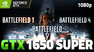 Battlefield 1, Battlefield 4, Battlefield V GTX 1650 Super | i3 10100 + 16 GB RAM