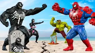 Recuse VENOM Family Vs SPIDERMAN, HULK: Who Is The King Of Super Heroes ? | LIVE STORY ACTION