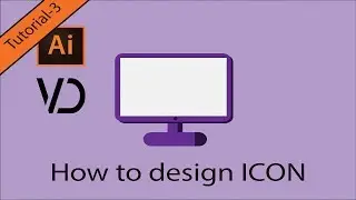 How to design ICON Illustrator Tutorial-3 || VD Studio