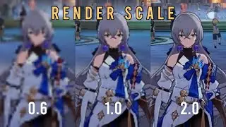 Honkai Star Rail 2.2 Graphics Setting Comparison Render Scale 0.6-2.0