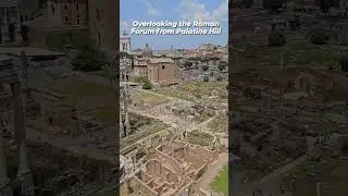 HELLO Ancient Rome 👋 Really enjoyed this view overlooking the Roman Form from Palatine Hill.