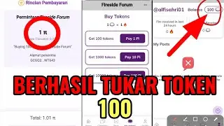 BUY 100 TOKENS WITH 1 PI NETWORK COIN SUCCESSFULLY ON THE FIRESIDE PI BROWSER APP