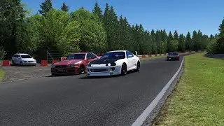 Toyota Supra MKIV with JDM Cars - Nordschleife Nurburgring - Assetto Corsa