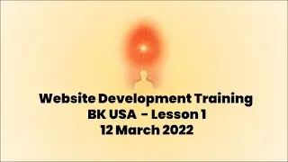 Website Development Training Part 1 - 12 March 2022