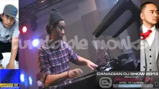 Turntable MonksDJ Dopey and DJ J.Tec at the Canadian DJ Show 2013