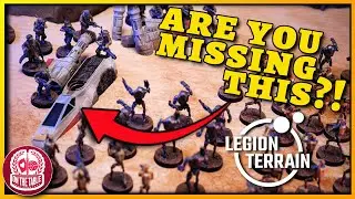 Reviewed! Star Wars: Legion Terrain Pre-Painted Scenery - Crashed Tie Fighter and X-Wing!