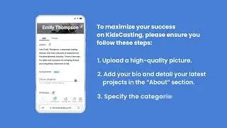 How to Complete Your Profile on KidsCasting for More Submissions - Step-by-Step Tutorial