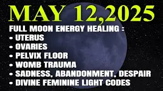 FULL MOON ENERGY HEALING — UTERUS, OVARIES, PELVIC FLOOR, WOMB TRAUMA 🌕