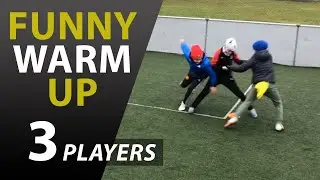 FUNNY SOOCER WARM-UP FOR KIDS WITHOUT A BALL FOR 3 PLAYERS #10