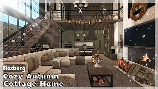 BLOXBURG: Cozy Autumn Cottage Home Speedbuild (interior + full tour) Roblox House Build