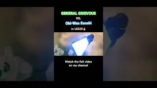 Watch the full video on my channel! General Grievous vs. ObiWan Kenobi IN LEGO #starwars #lego #fyp