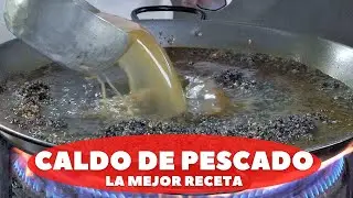 Caldo de Pescado para Paella de Marisco. El más Sabroso y Nutritivo