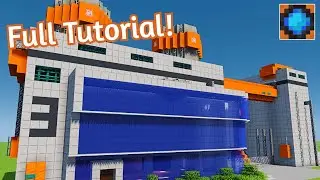 Minecraft modern factory tutorial! Industrial Building #1