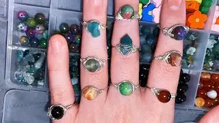 how to make the cool rings from tiktok at home (wire wrapped rings)