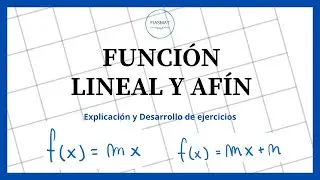 Función lineal y afín - Ejercicios resueltos
