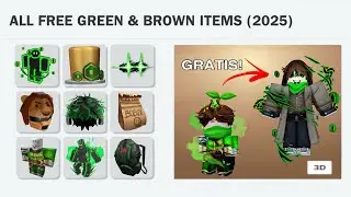 GET 50+ GREEN AND BROWN FREE ITEMS & ROBUX!😱💚🤎 (ACTUALLY ALL STILL WORKS)