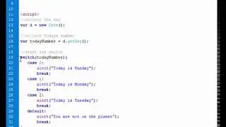 Javascript Tutorial -16 - Javacript Switch Case