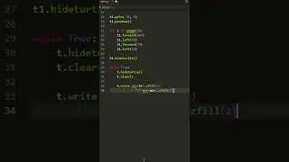 How to Create Digital Clock using Python Turtle 003 #python #digitalclock #pythontutorial
