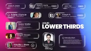 Liquid Glass Lower Third Animation | Custom Motion Graphics by DeepFreelancer