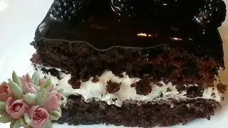 Шоколадный торт на раз, два, три. Всегда получается.