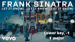 Let it snow lower key (-1, E major)
