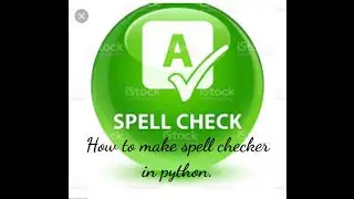 How to make spell checker in python..