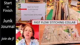 Start To Finish Junk Journal With Fast Flow Stitching ⭐ Step By Step Process