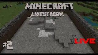 DIGGING A 20x20 HOLE! | Minecraft Livestream #2