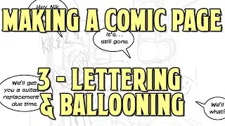 3: Lettering & Ballooning //Creating a Comic Page