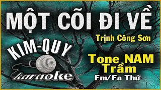 MỘT CÕI ĐI VỀ KARAOKE Tone NAM Trầm ( Fm/Fa Thứ )