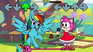 FNF My Little Pony vs Sonic Alive Sings Bluey Can Can | Smile Song Sonic.Exe 3.0 FNF Mods