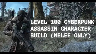 LEVEL 100 CYBERPUNK ASSASSIN BUILD SHOWCASE IN FALLOUT 4 (MELEE ONLY)