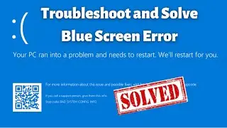 Your device ran into a problem and needs to restart - Windows 10/11/8 | Blue Screen Error- 100% Fix