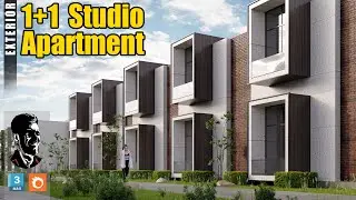 Making of 1+1 Studio Apartments - 3Ds Max - Chaos Corona Renderer - Exterior Design