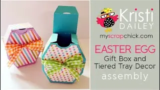 Kristi's Easter Egg Shaped Box and Tiered Tray Decor - Assembly Tutorial