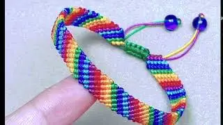 Rainbow bracelet to suit your style #paracordknots #macrame #gift  #paracordbracelet #friendshipband