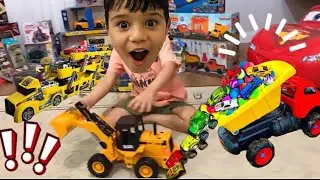 🔴New Toy Car shop opening fire truck excavator tractor Niloya Thungsahur shopping