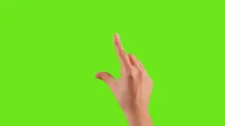 Making different specific movements on a green background