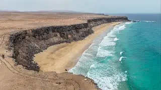 DJI AIR 3 Fuerteventura Playa Àguila the ruff Westcoast 4K Aerial Dronevideo