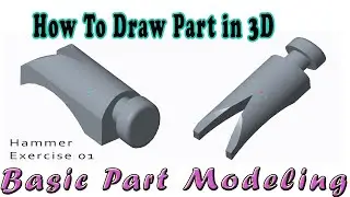 Part Modeling Exercise 1 || CREO ||   || Tutorial Urdu / Hindi ||