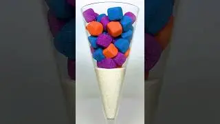Very Satisfying and Relaxing Kinetic Sand ASMR, drop and squish