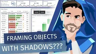 Using Shadows to Frame (Border) Objects in Power BI